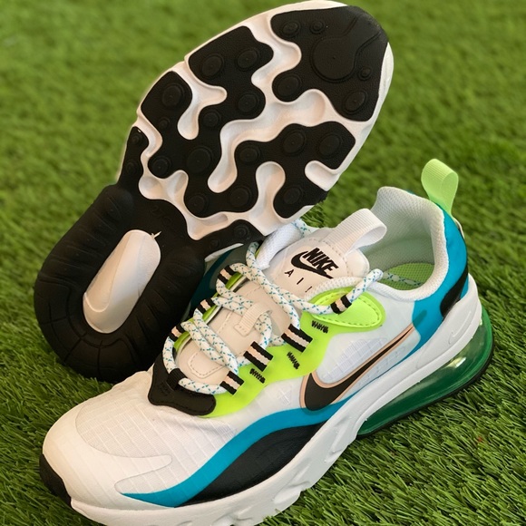 Nike Air Max 270 React Oracle Aqua Black white GN - Picture 4 of 5